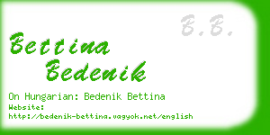 bettina bedenik business card